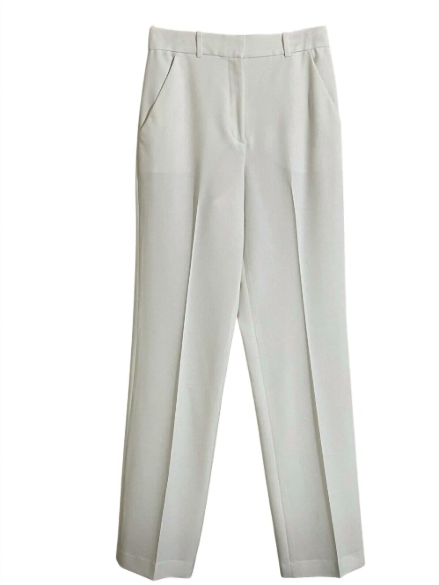 Women's Nigen Ii High Waist Tailored Straight Leg Pants In White