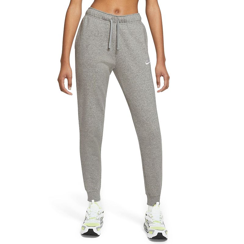 Women's Nike Sportswear Club Fleece Midrise Joggers, Size: XL, Gray Grey