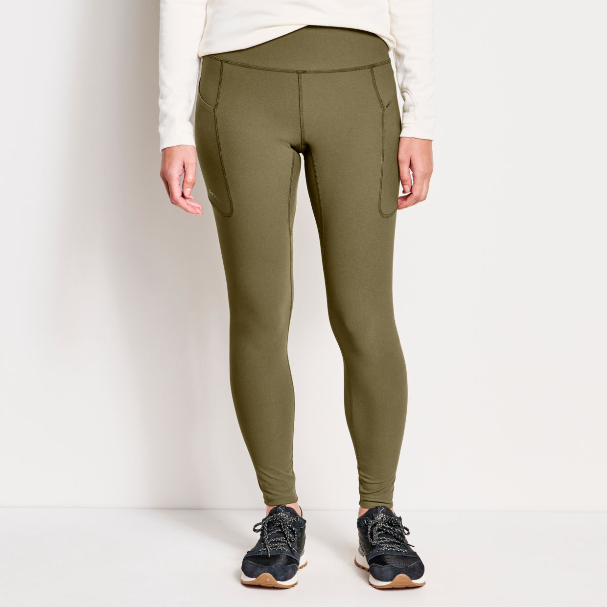 Women's Outerbounds Stretch Nylon-Blend Leggings Tarragon Size Xs Orvis