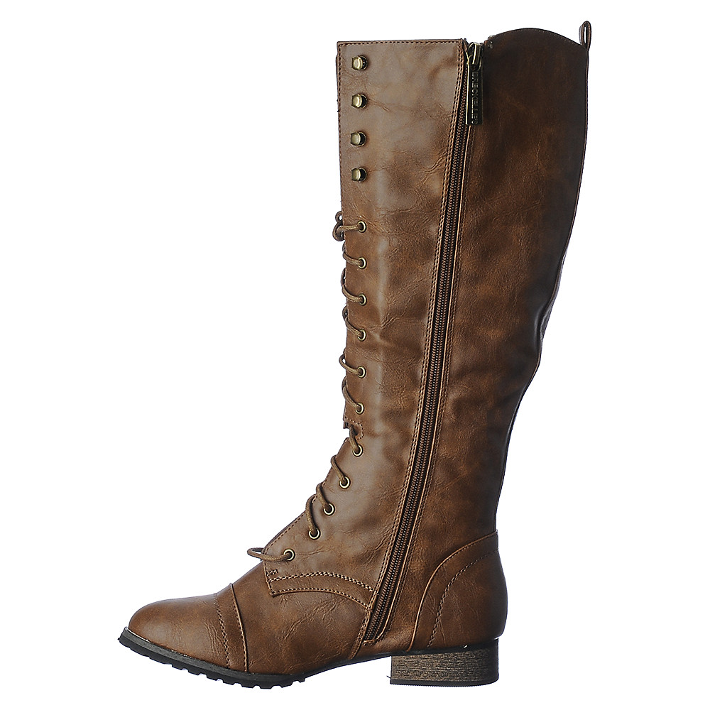 Women's Outlaw-13 Knee-High Combat Boot Tan