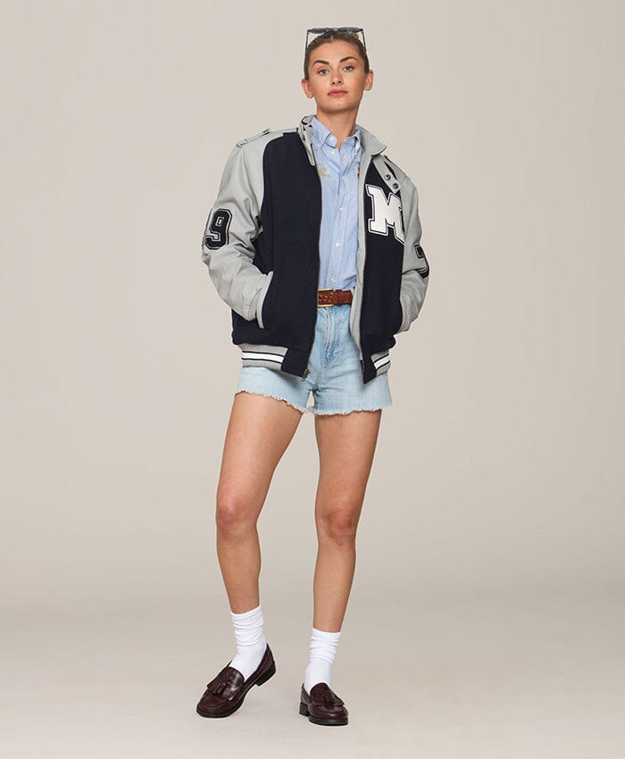 Women's Oversized Varsity Jacket