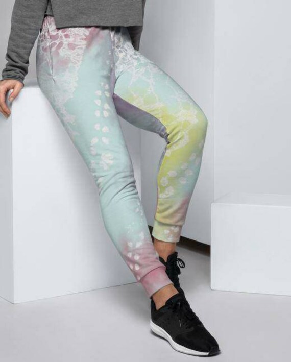 Women's Pastel Tie Dye Joggers - Unicorn