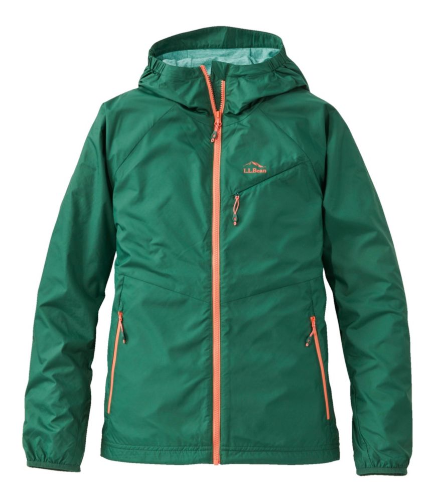 Women's Performance Fleece-Lined Windbreaker Jacket Deep Green XXS, Synthetic L.L.Bean