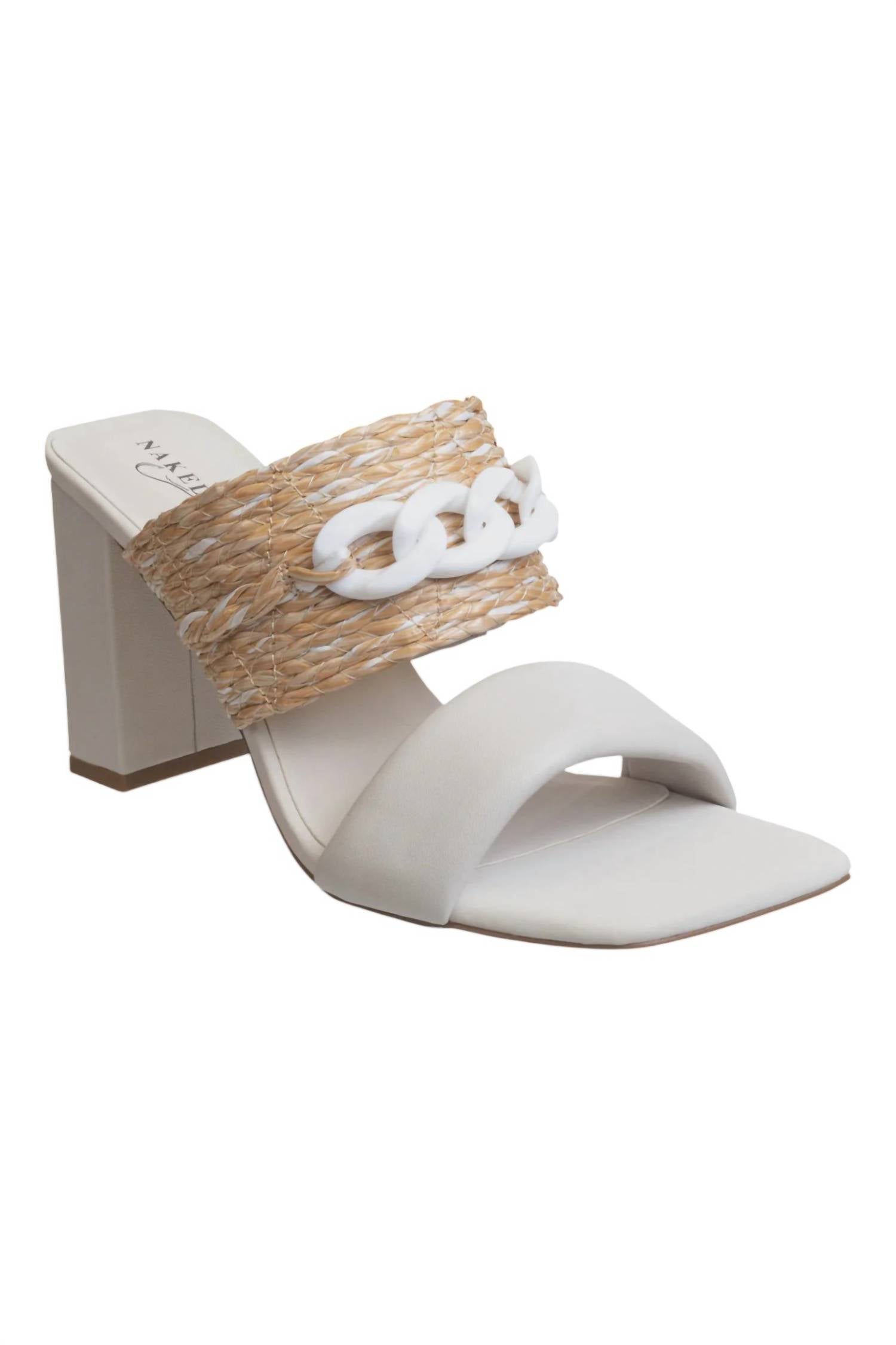 Women's Propriety Heeled Sandal In White