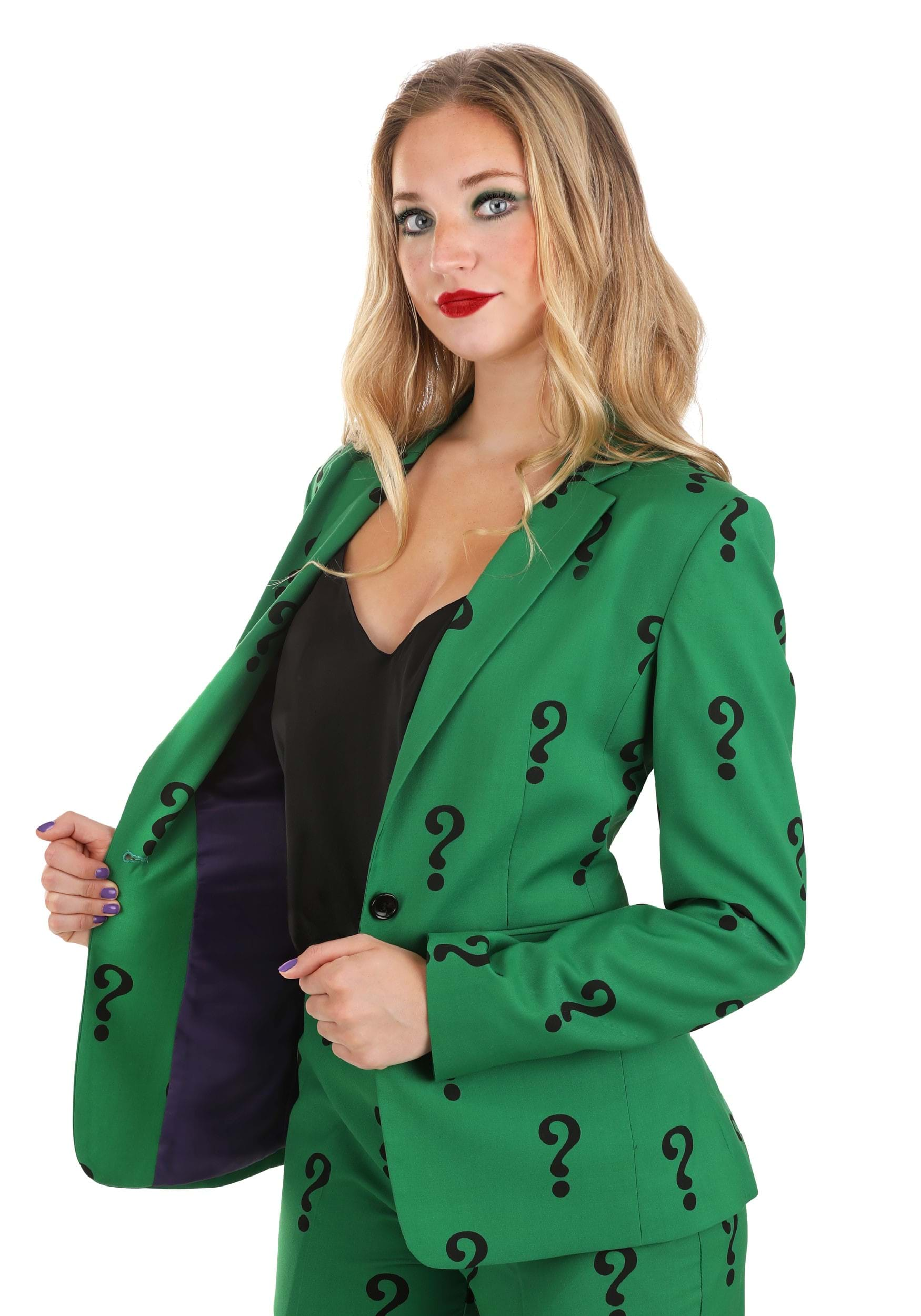 Women's Riddler Blazer | Riddler Fancy Dress Costumes