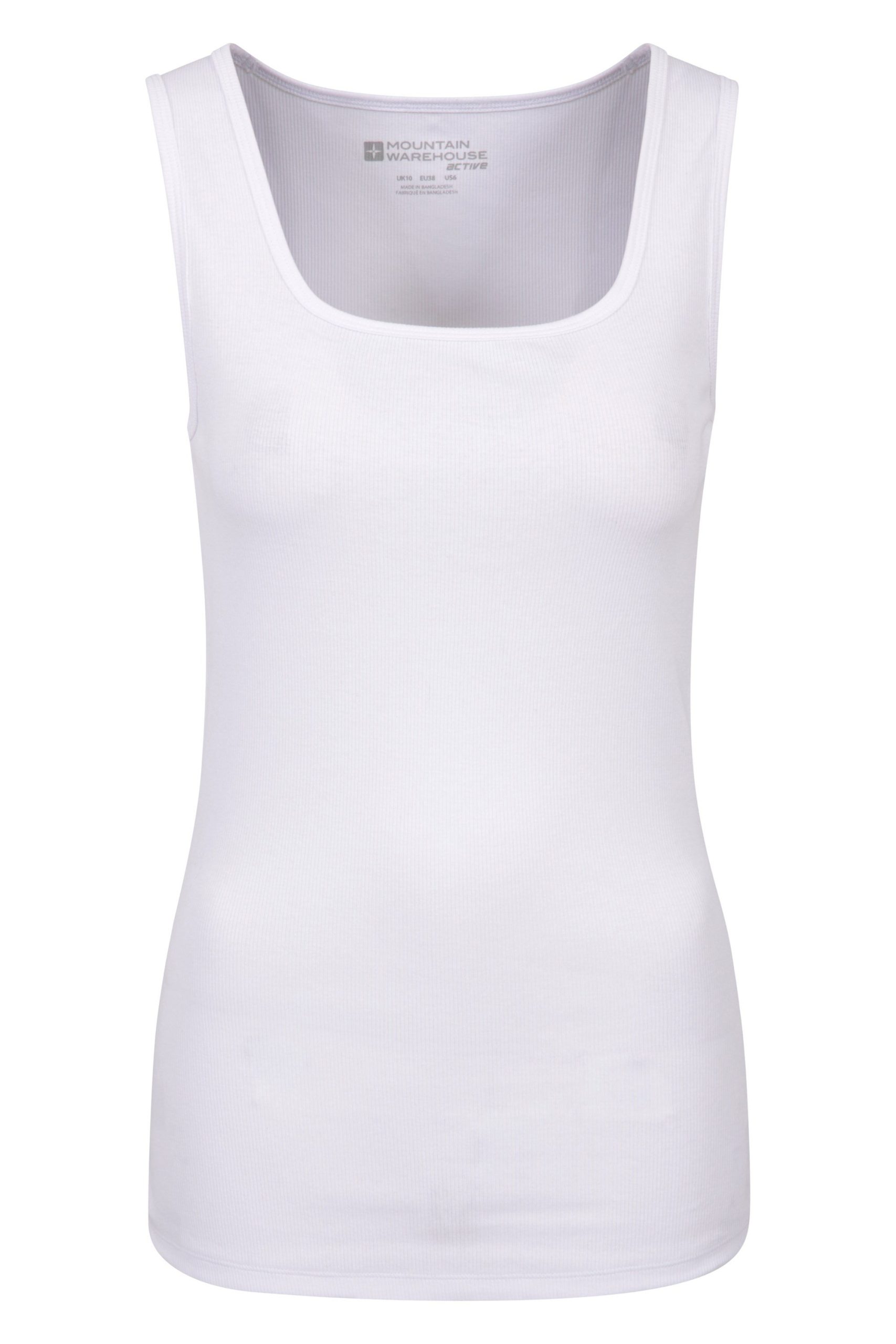 Womens Slim Fit Tank Top - White