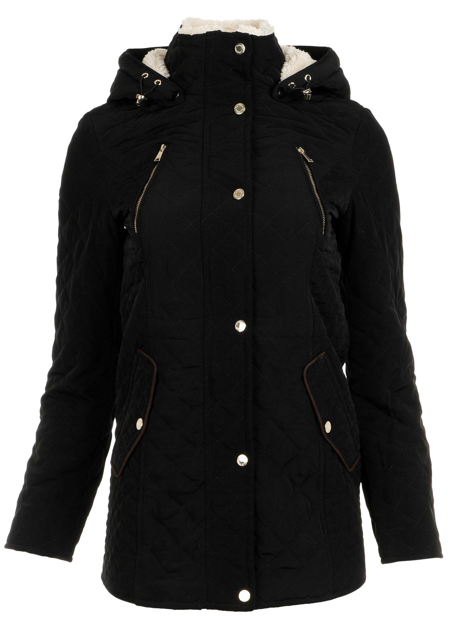 Women's Solid Quilted Coat