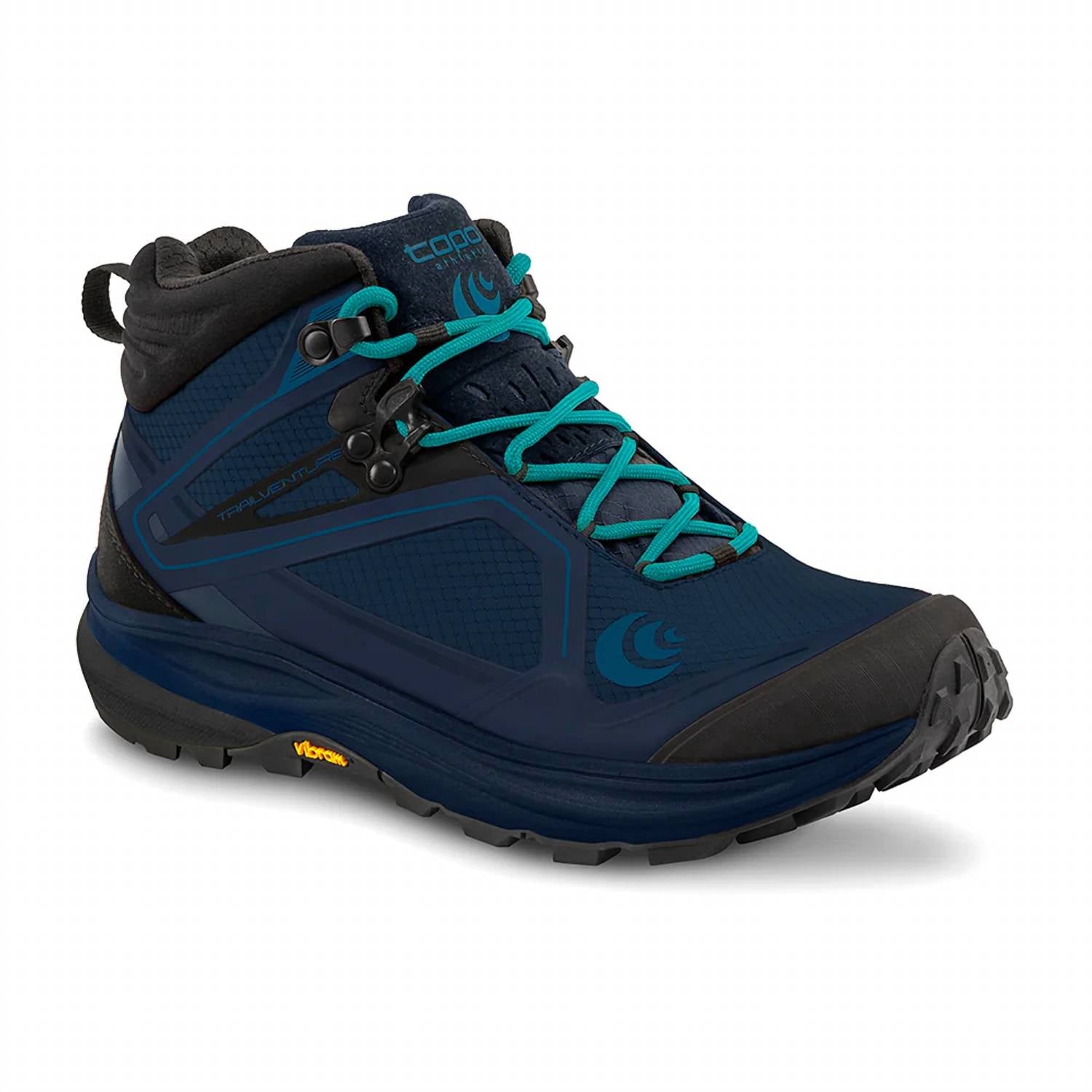 Women's Trailventure Waterproof Hiking Boots - Wide Width In Navy/blue