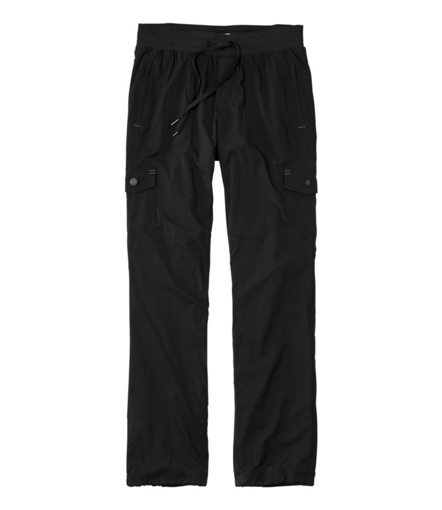 Women's Vista Camp Pants, Straight-Leg Fleece-Lined Classic Black Extra Small, Nylon Blend Synthetic L.L.Bean