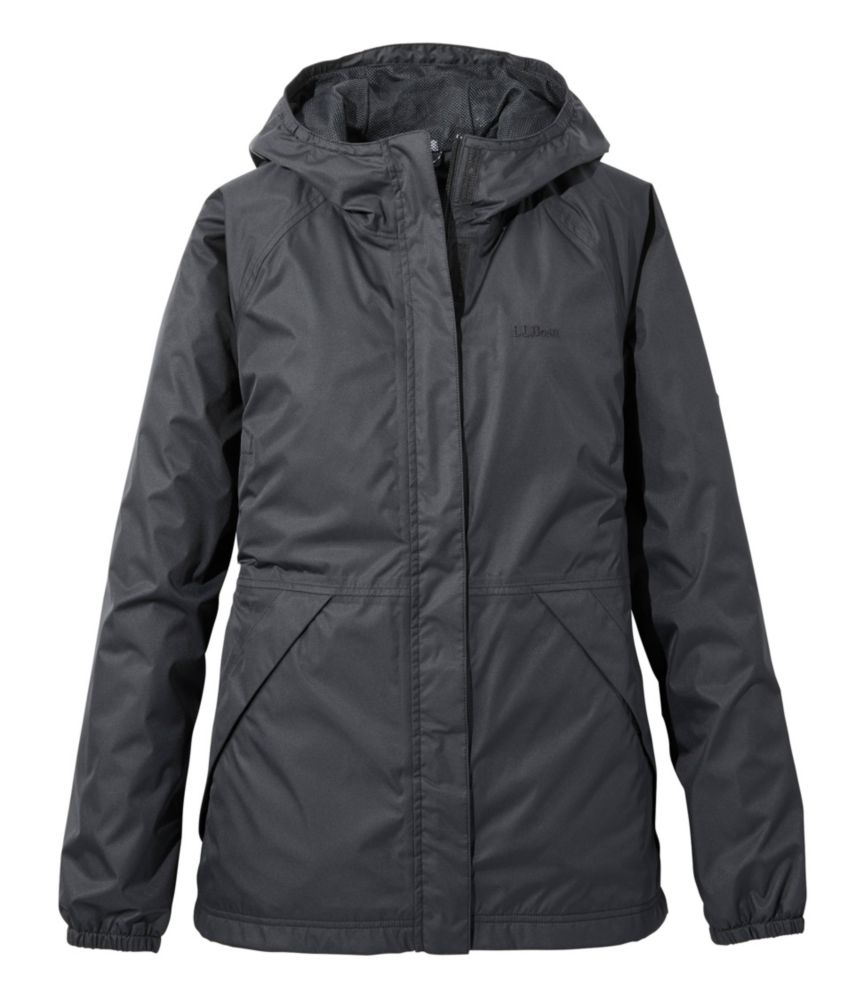 Women's Waterproof Windbreaker Jacket Black Small, Synthetic L.L.Bean