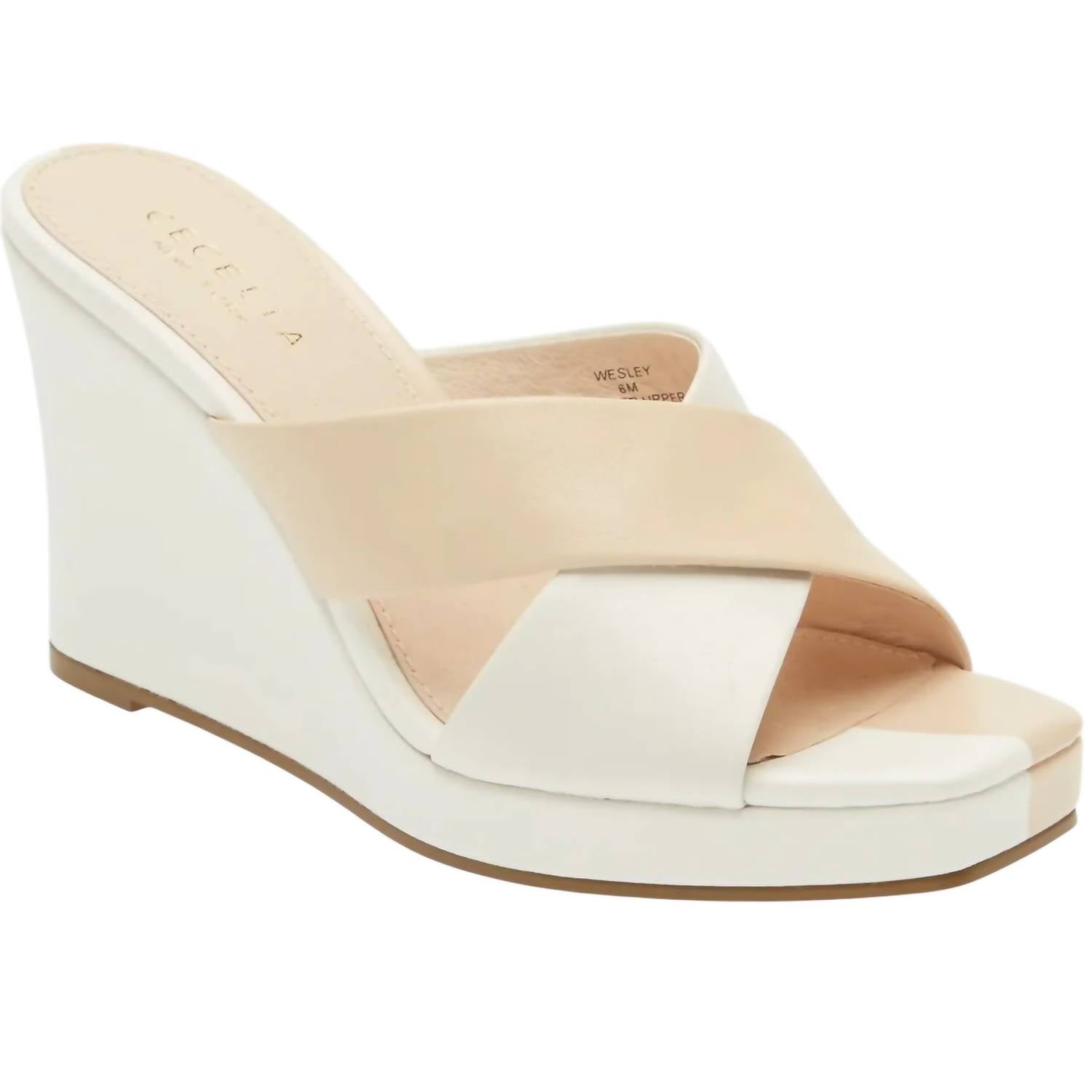 Women's Wesley Wedge In Nude White