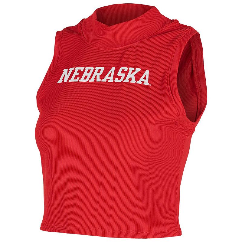 Women's ZooZatz Scarlet Nebraska Huskers Cropped Tank Top, Size: XL, Red