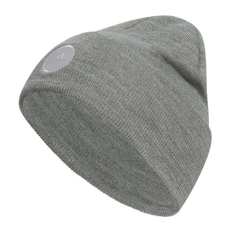 Women's adidas Wide Cuff 2 Fold Beanie, Gray