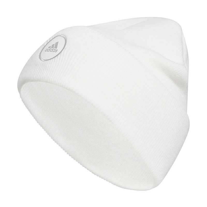 Women's adidas Wide Cuff 2 Fold Beanie, White