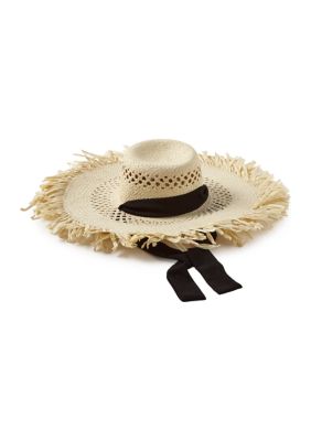 Wonderly Women's Frayed Oversized Floppy Hat