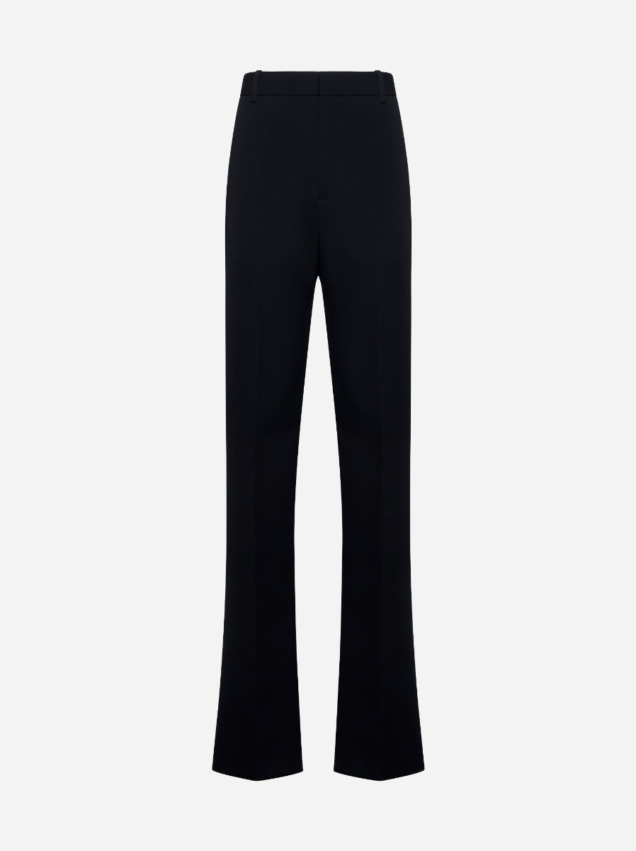 Wool tailored trousers