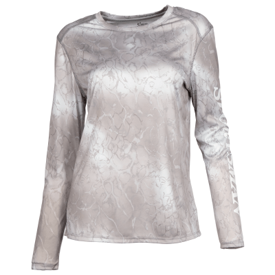 World Wide Sportsman Angler Long-Sleeve Crew-Neck Shirt for Ladies - High Rise Water Camo - XS