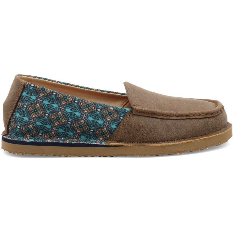 Wrangler Women's Slip-On Loafers Brown/Blue, 5.5 - Women's Outdoor at Academy Sports