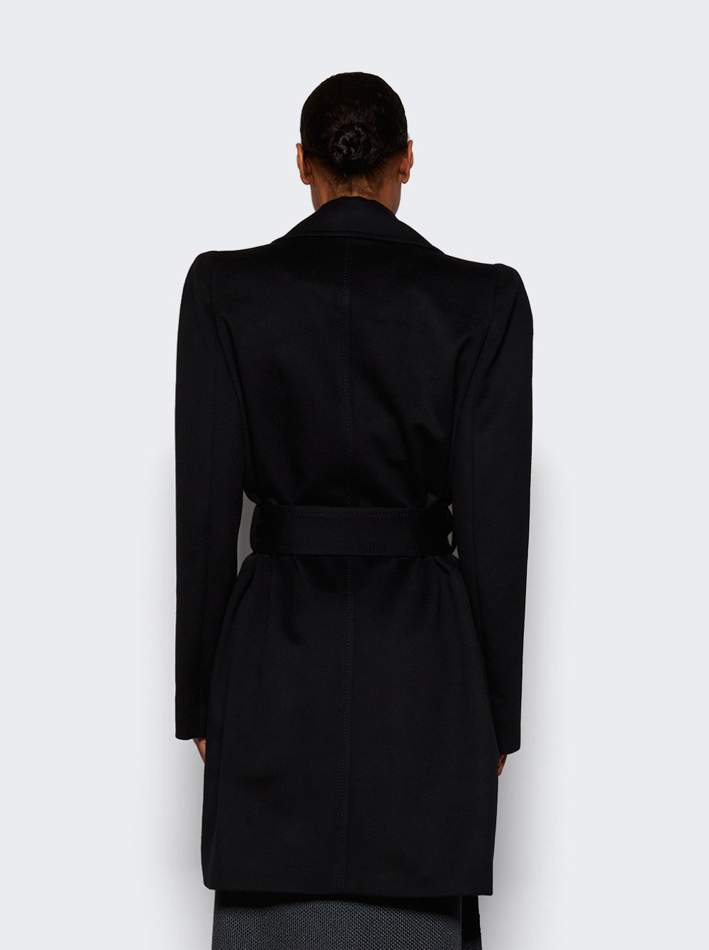 X Rhw Midi Coat Black