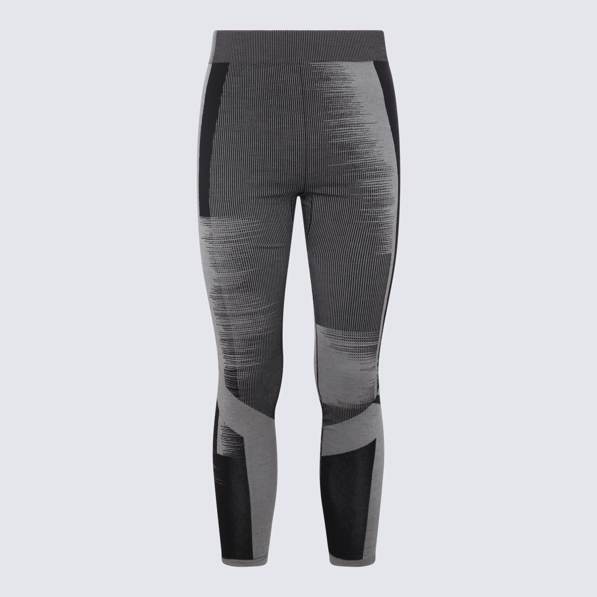 Y-3 Adidas Black-Grey Skinny Trousers