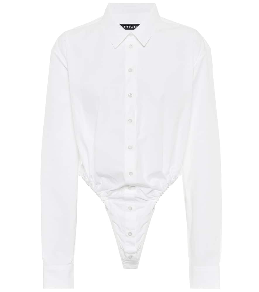 Y/Project Cotton-poplin bodysuit