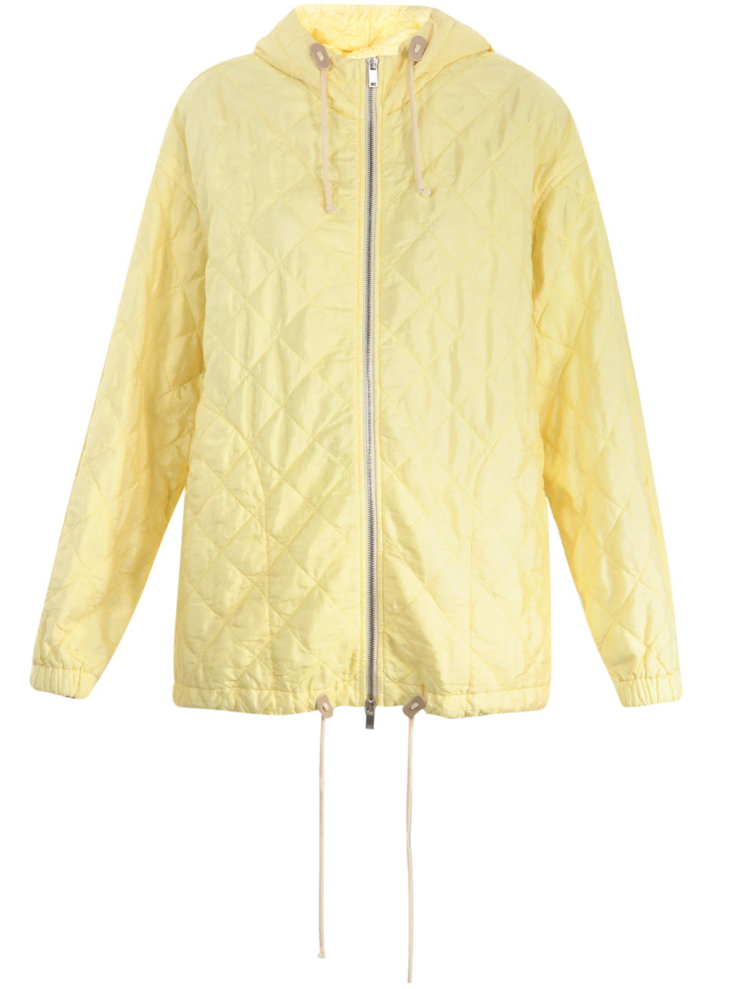 Yellow quilted jacket