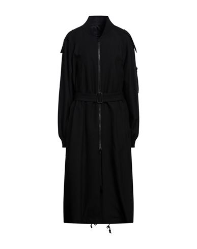 Yohji Yamamoto Woman Coat Black Size 2 Rayon, Wool, Acrylic