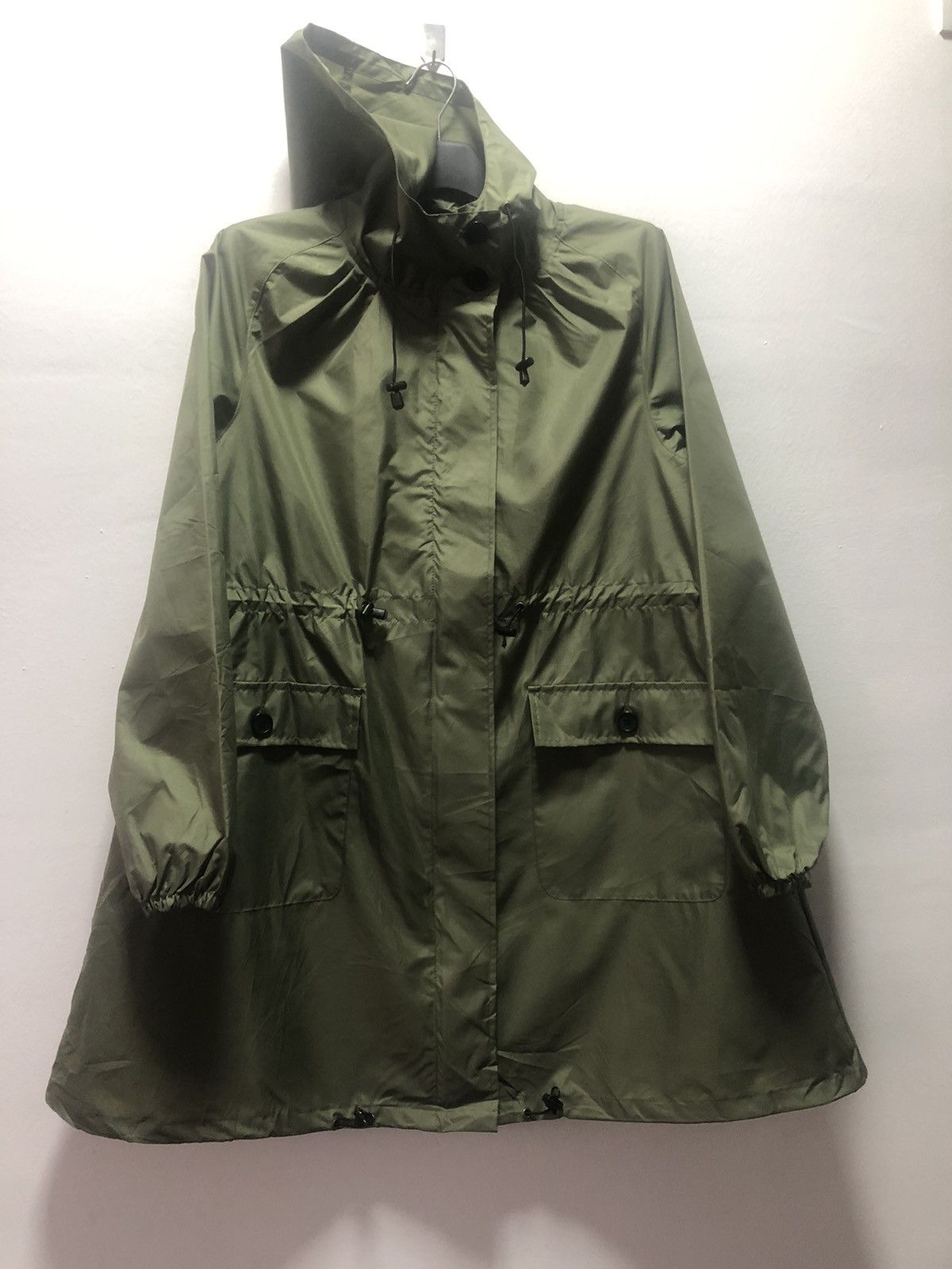 Yohji Yamamoto Y'Saacs Light Jacket Windbreaker Parka Style Japan in Green, Women's (Size Small)