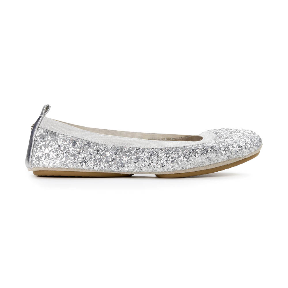 Yosi Samra Samara Foldable Glitter Ballet Flats