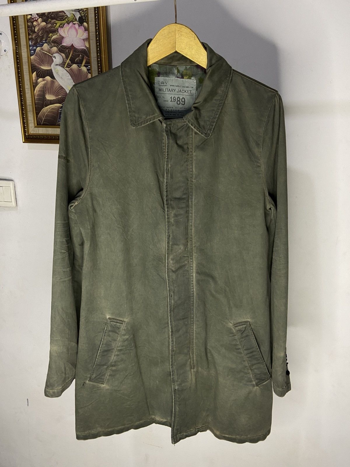 Zadig & Voltaire Military Coat Jacket Parka in Army Green, Women's (Size Medium)