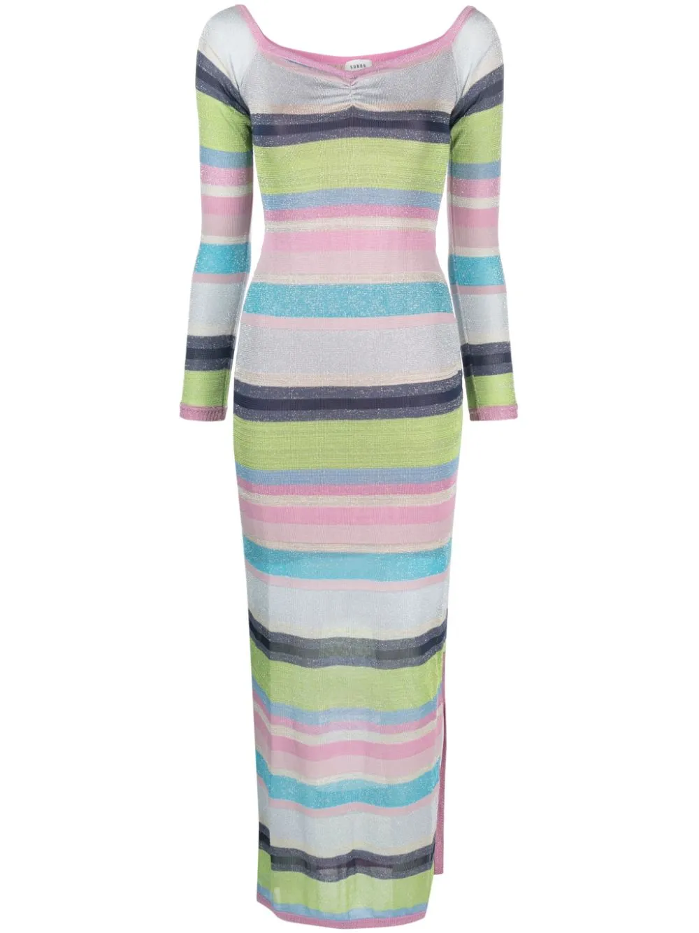 Zephyr striped maxi dress