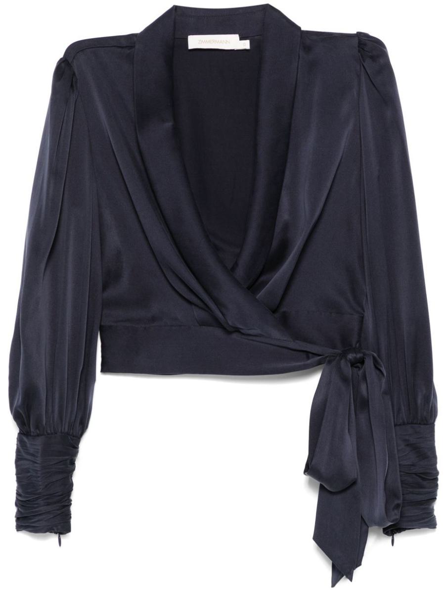 Zimmermann Silk Wrap Top Clothing