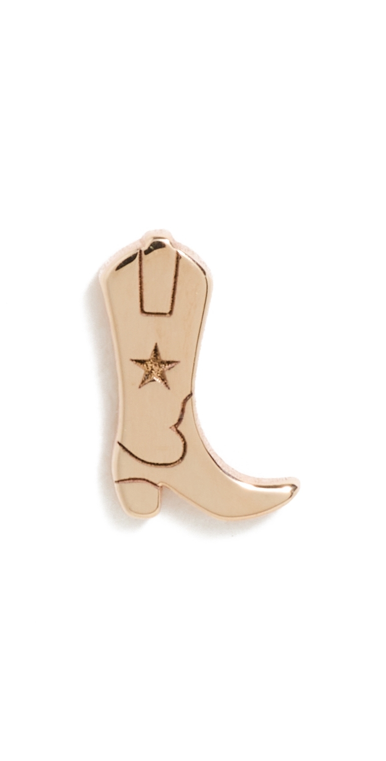 Zoe Chicco 14k Single Itty Bitty Cowboy Boot Stud 14k Yellow Gold One Size