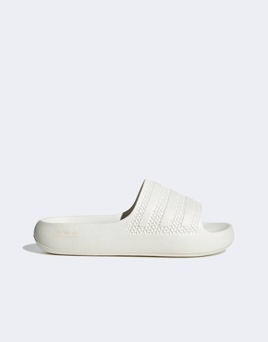 adidas Originals Adilette Ayoon sliders in white