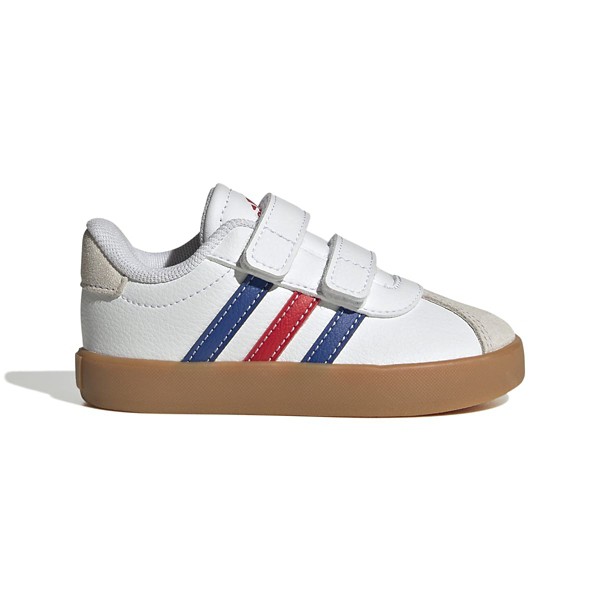 adidas VL Court 3.0 Shoes Toddler 5T Regular White/Blue/Red