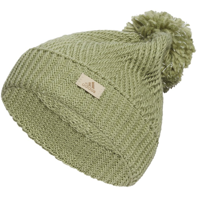 adidas Women's Twilight 4 Ballie Beanie Hat Tent Green/Linen Green - Women's Athletic Hats And Accessories at Academy Sports