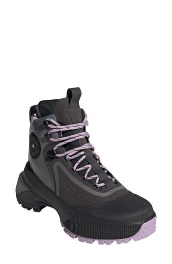 adidas by Stella McCartney Terrex Insulated Hiking Boot in Utility Black/purple/grey at Nordstrom Rack, Size 9.5