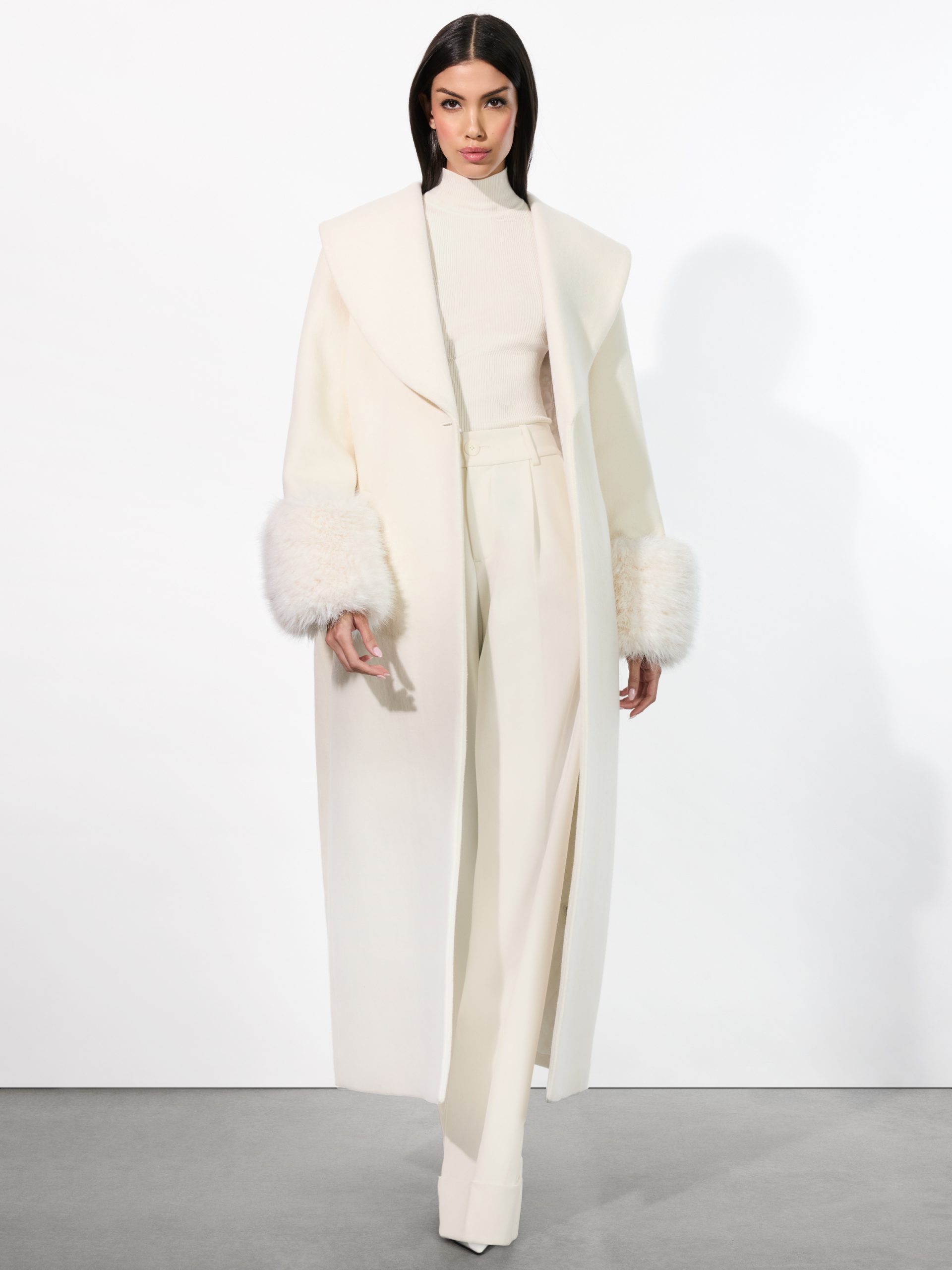 alice + olivia MARCELENE MAXI COAT