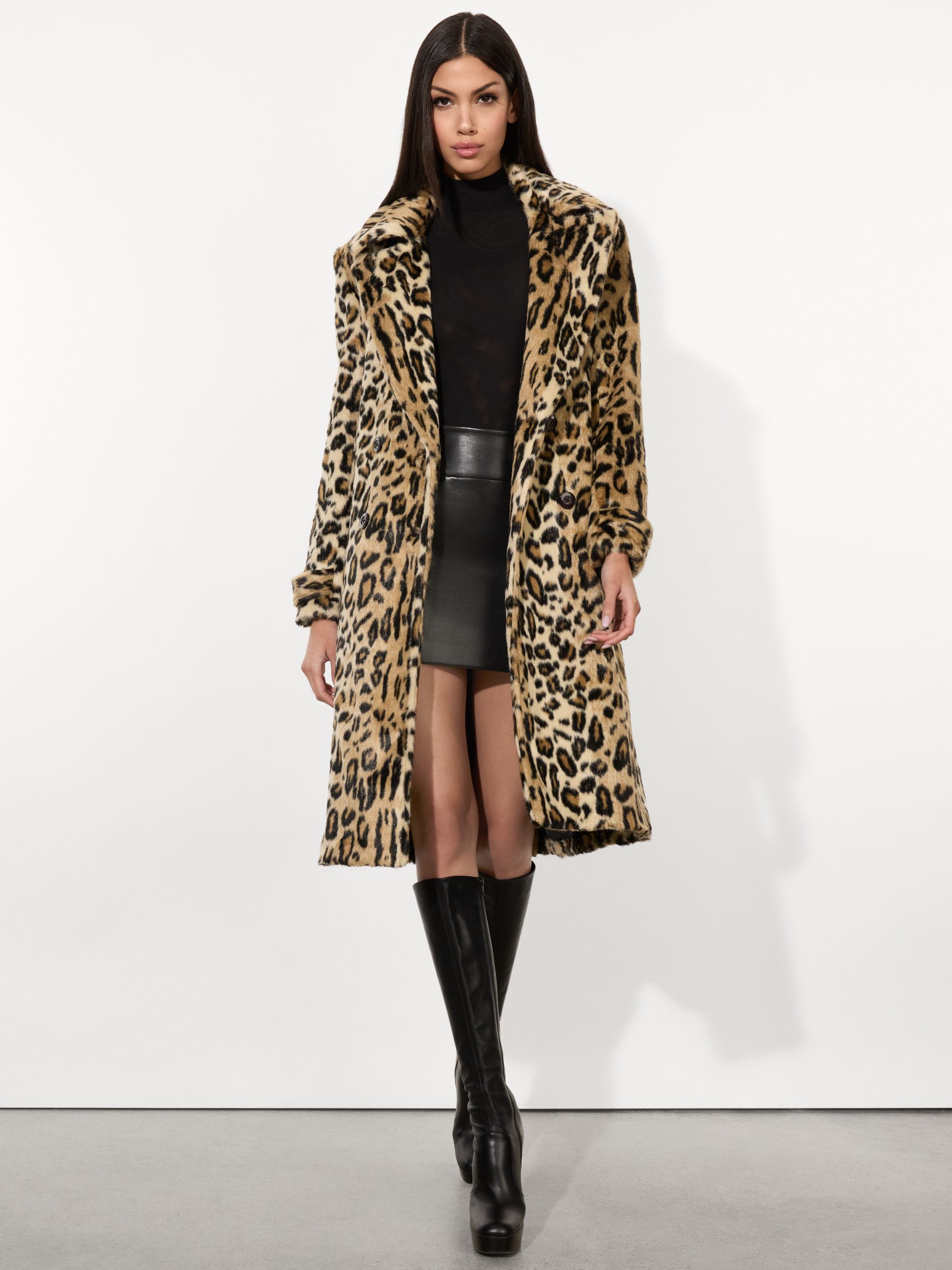 alice + olivia NICHOLAS FAUX FUR COAT