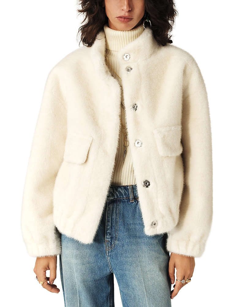 ba & sh Paros Faux Fur Coat