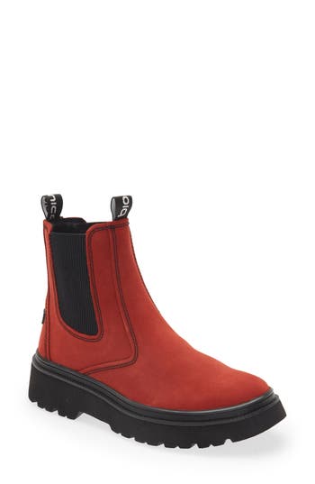 bionica Drina Water Resistant Chelsea Boot in Rouge Red at Nordstrom Rack, Size 6