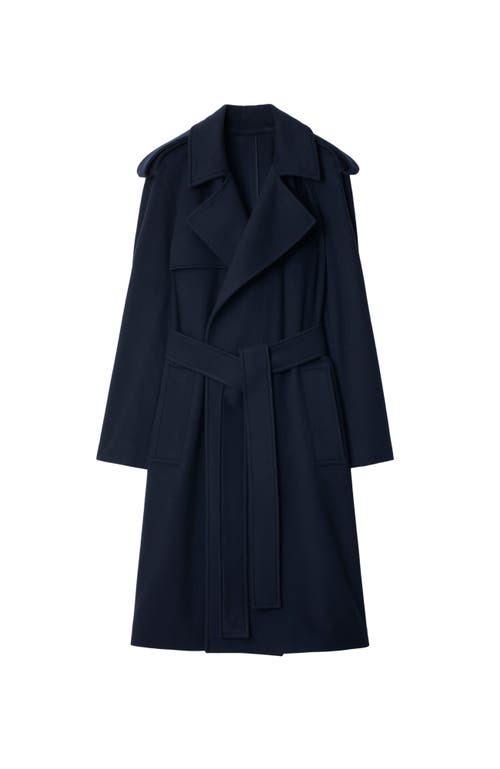 burberry Cashmere Wrap Coat in Navy at Nordstrom, Size 0