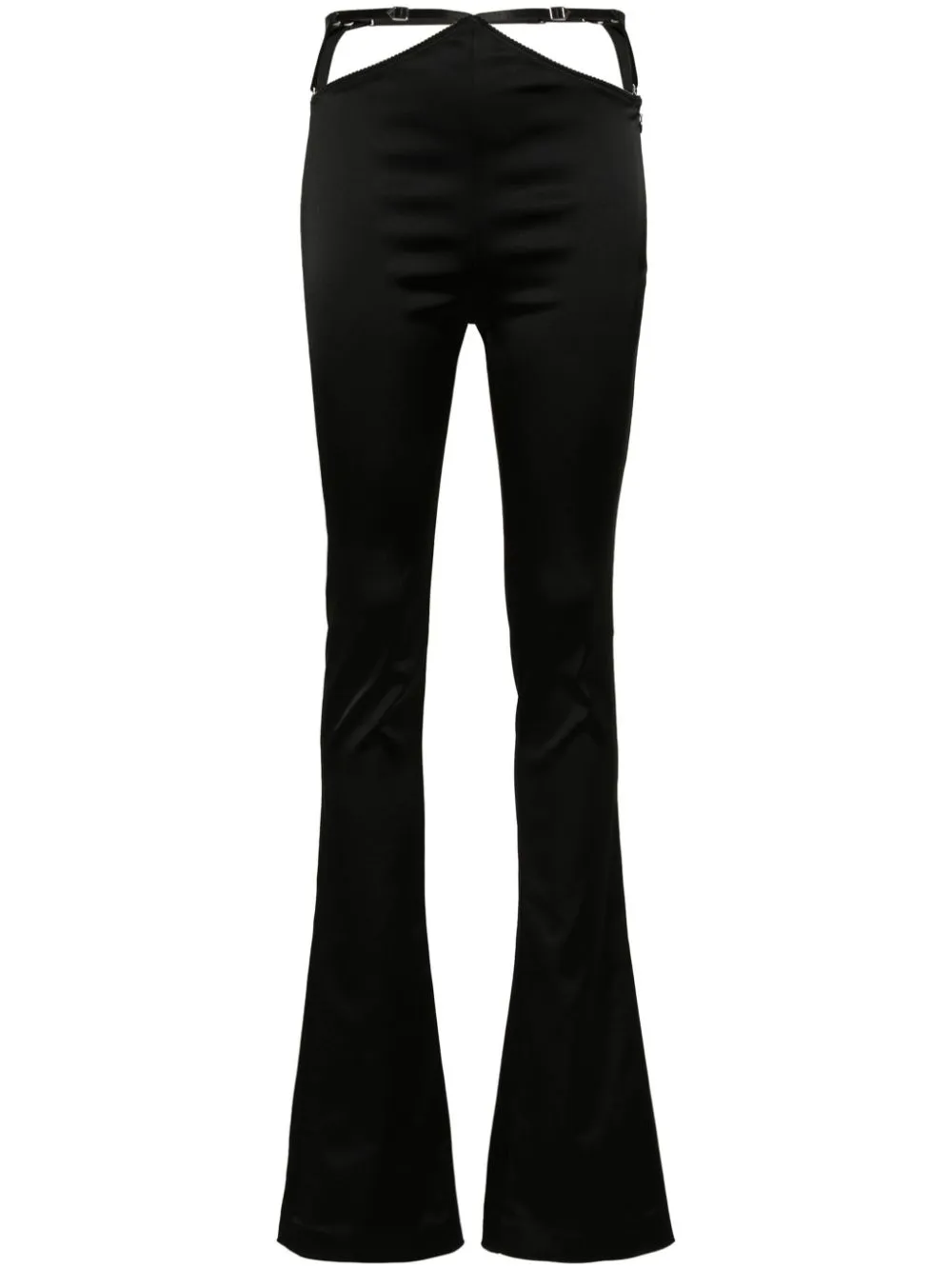 cut-out flared trousers