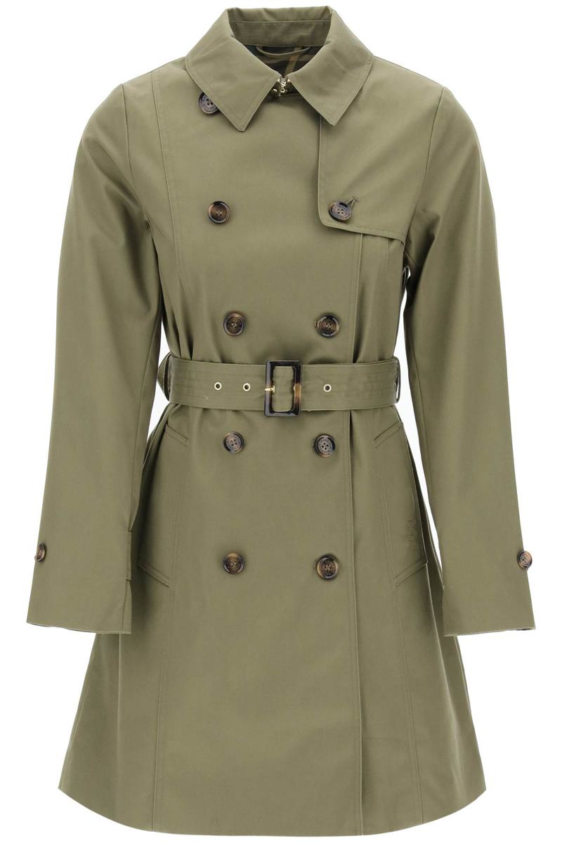 double-breasted trench coat for