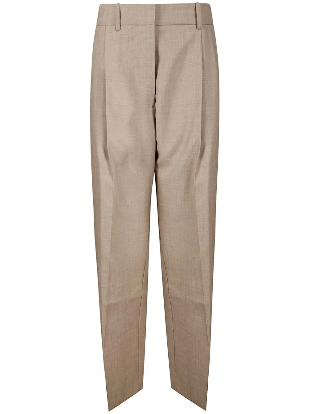 double pleat tailored trousers