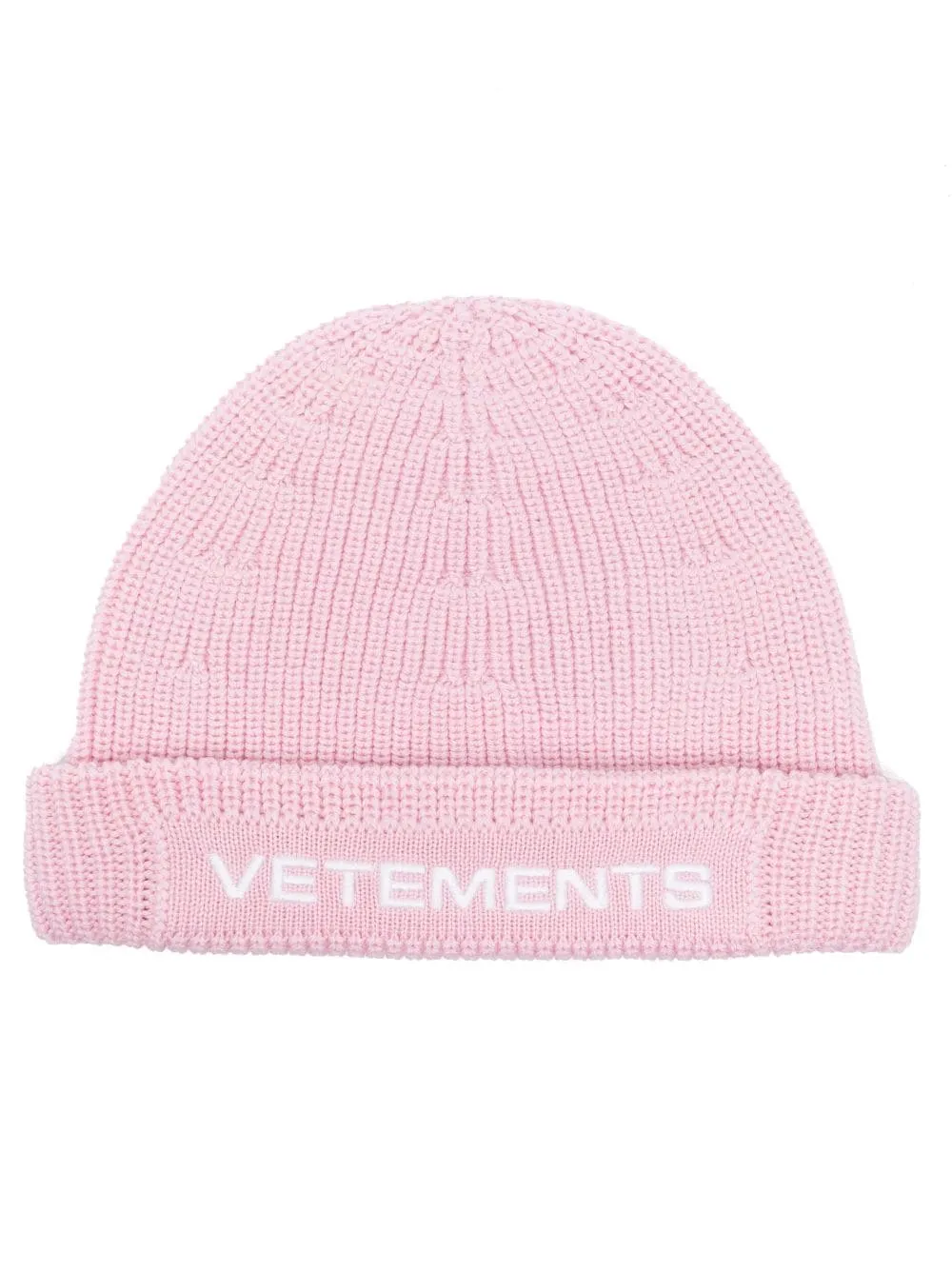 embroidered-logo knitted beanie