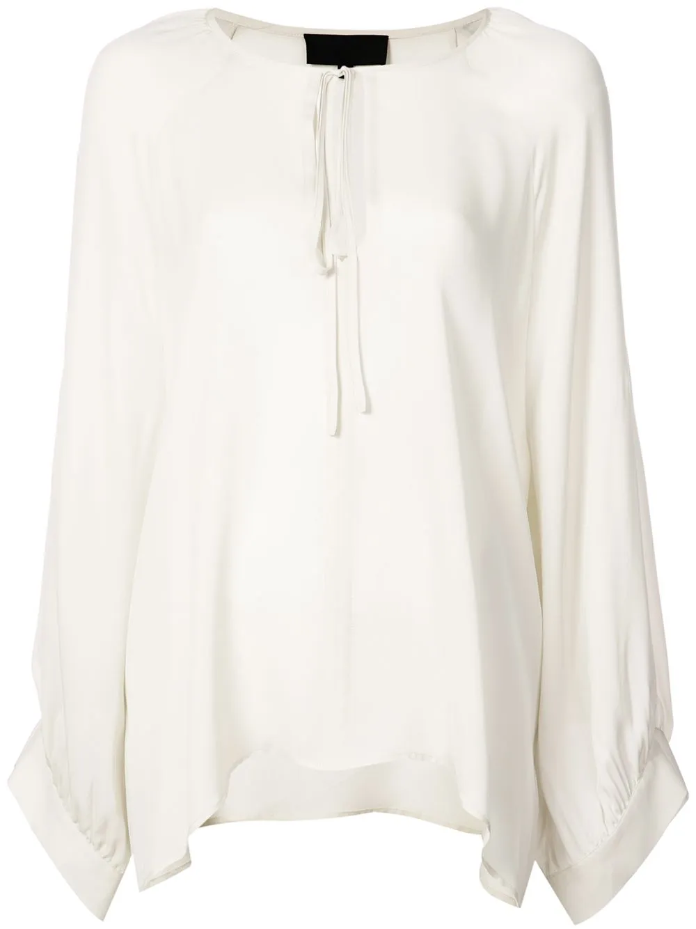 floaty tie neck blouse