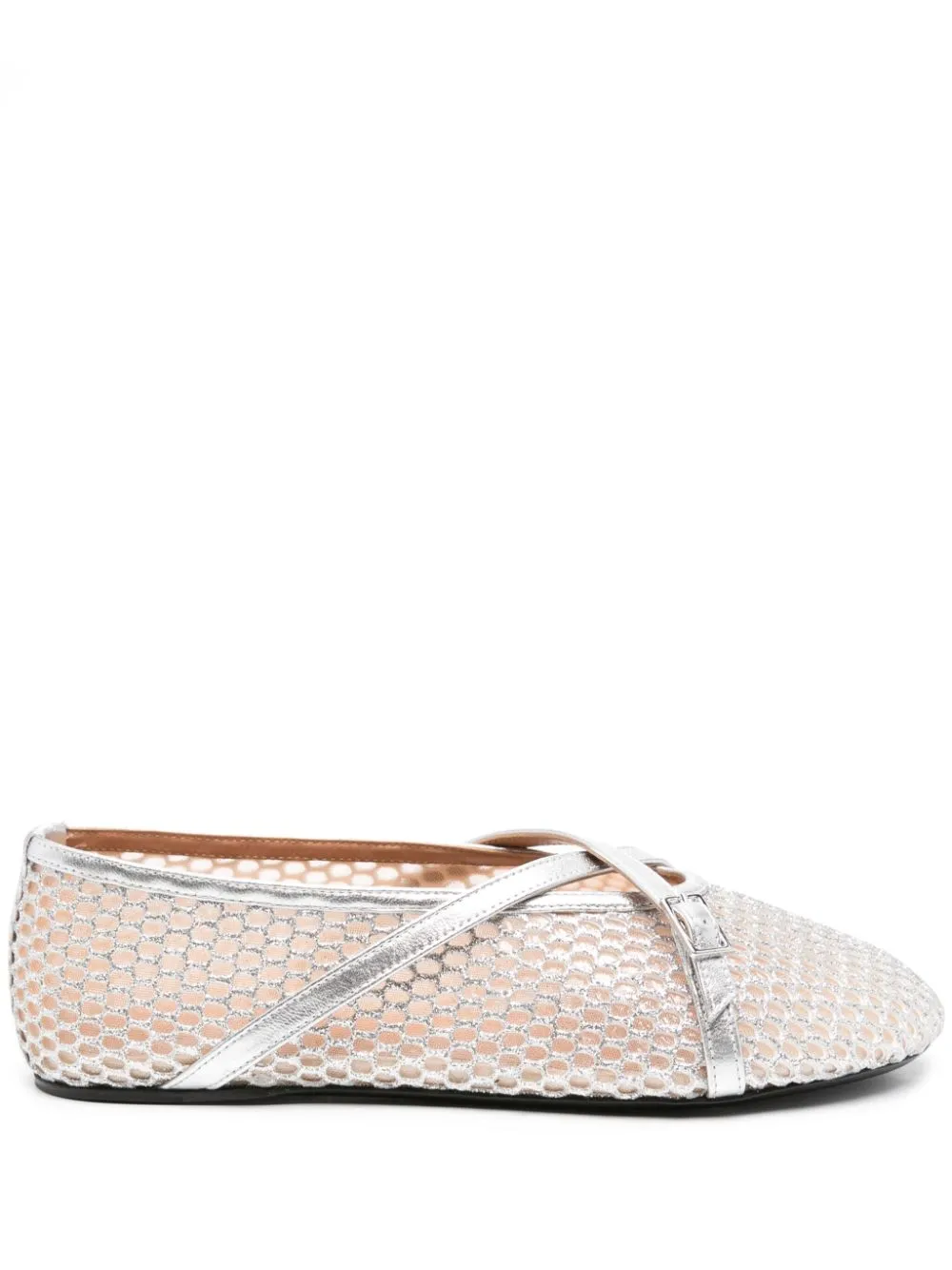 glittered ballet flats