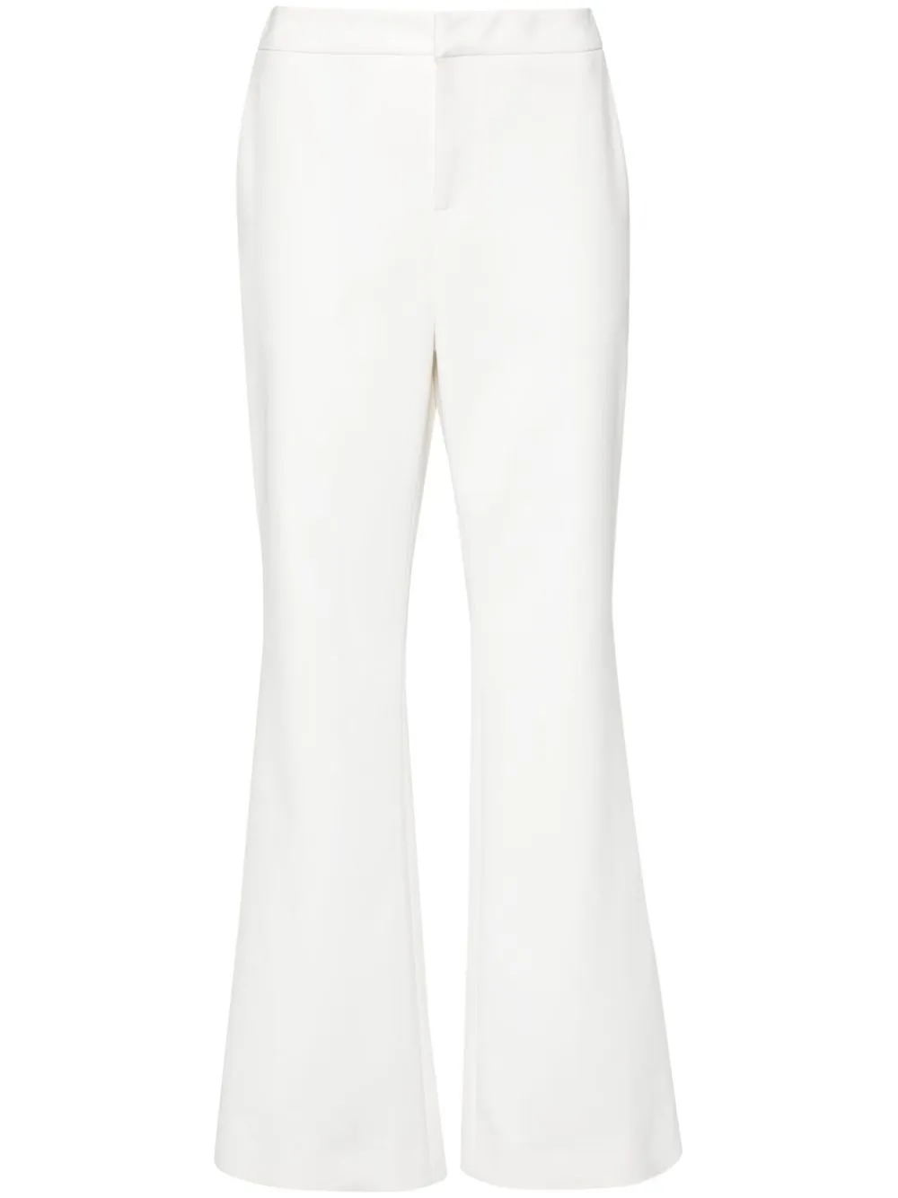 high-waist flared trousers