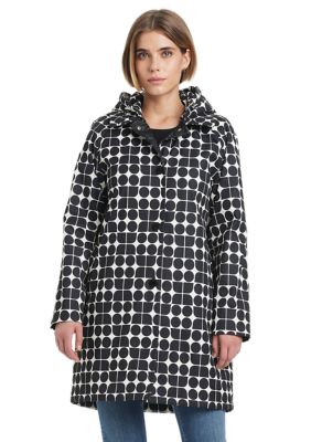 kate spade new york Women's Hooded Raincoat, Small